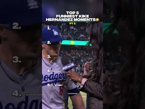 TOP 5 FUNNIEST KIKE HERNANDEZ MOMENTS🤣 #kikehernandez #sports #top5 #dodgers #baseball