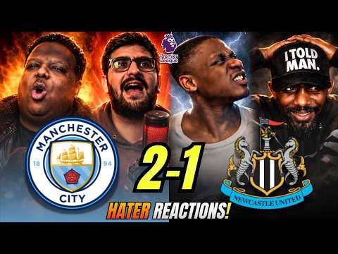 Man City’s RIVALS & HATERS reactions to Man City 2-1 Newcastle | Premier League Fan Reactions