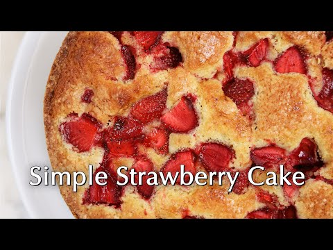 Simple Strawberry Cake! ~ Dinner Party Tonight