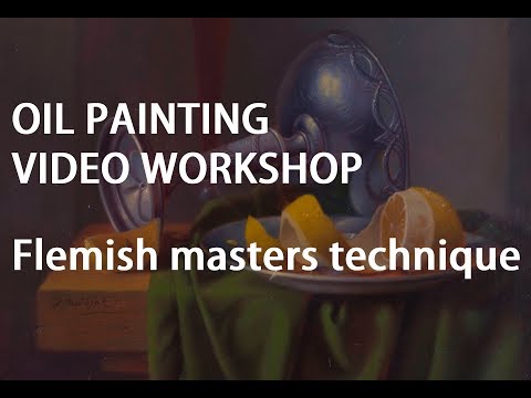 Old masters oil painting video workshop -  Flemish masters technique promo