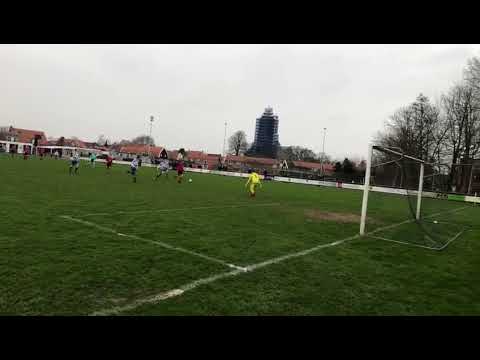 27 01 2018 Arendskerke Yerseke alleen op doelman Jari Christiaanse