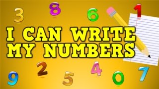 I Can Write My Numbers!  (writing numbers 0-9 for kids)