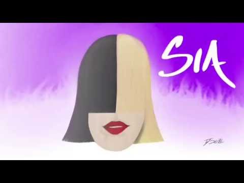 How To Draw Sia - Cheap Thrills Beatbox @TySuite iPad Art Finger Drawing Time Lapse