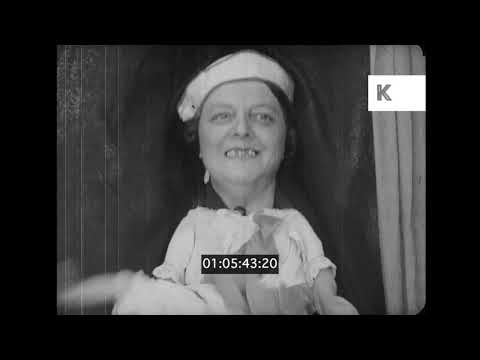 1930s, 1940s Darlington UK, Local Humanette Puppet Show