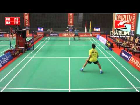 Fikri Ihsandi Hadmadi (Tangkas Specs) VS Ibnu Yunshor (Sarwendah Badminton Club)