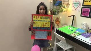 My Calendar...School Project by DPS TOP ACHIEVERS...What does Calendar Reflect