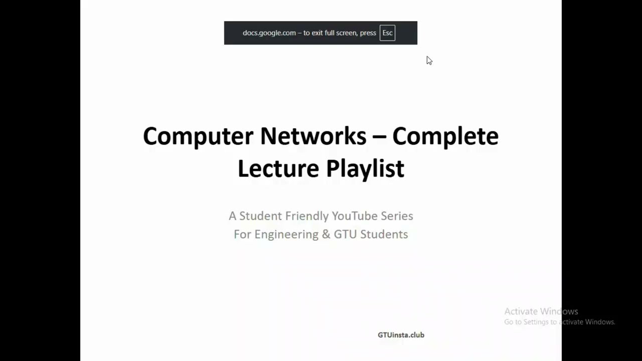 Computer Networks | CN | Introduction | GTUinsta | GTU Exam 