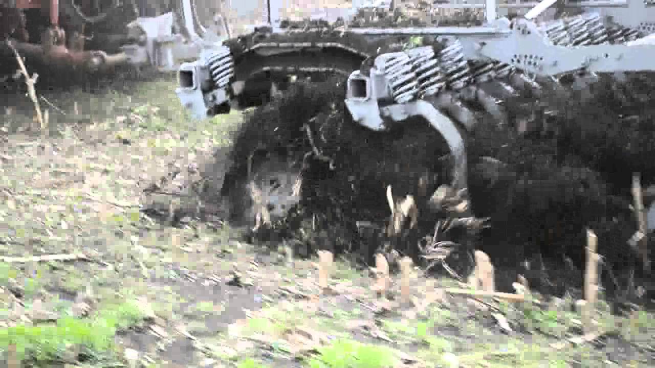 Дисковая борона в работе в Саратовской  области.