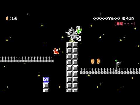 World 8-7 Cheep Cheep Skybridge by 3rd Bunny - Super Mario Maker 2 - No Commentary 1ca