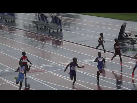 Boys 100m Dash 7-8 Year Old Semi Finals Heat 2 - 44th Annual Northwest Track and Field Classic 2019