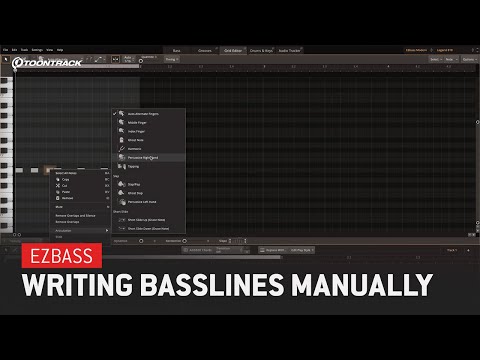 EZbass – Writing Basslines Manually in the Grid Editor