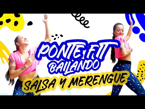 PONTE FIT en CASA: BAILANDO SALSA Y MERENGUE - Non Stop Zumba class Latin dance- Natalia Vanq