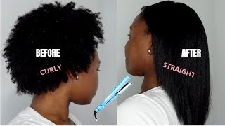 HOW TO: STRAIGHTEN 4C NATURAL HAIR