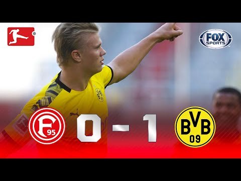HAALAND É IMPRESSIONANTE! Lances de Fortuna Dusseldorf 0 x 1 Borussia Dortmund pela Bundesliga
