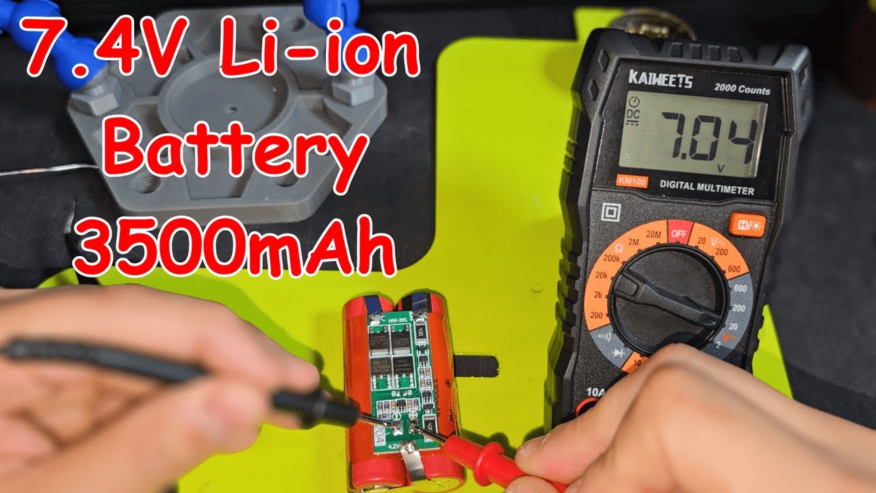 Building 18650 Li-ion Battery Pack 7.4V 3500mAh