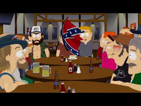 South Park White People Renovating House Confederate Flag Hot Soup GIF