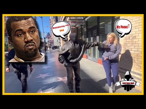 KANYE WEST GRABS TMZ LADY PHONE AND GOES OFF ‼️‼️ FULL VIDEO - DNi MiKE REACTiON