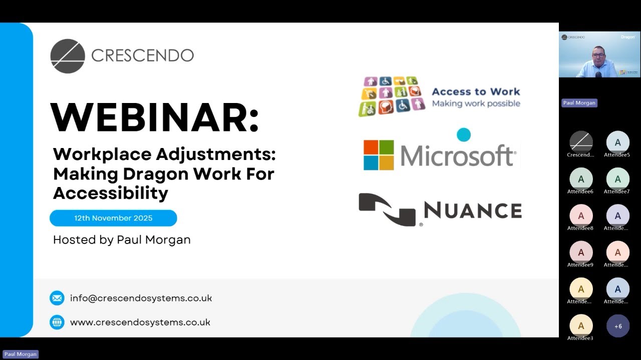 Making Dragon Work For Accessibility Webinar