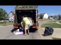 Must Wach Garbage Man Dumps Trash Out Of Bin On Ground