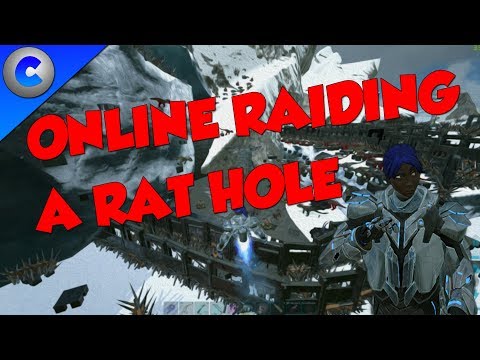 ONLINE RAIDING A RICH RAT HOLE!!! - ARK Survival Evolved