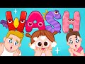 wash wash wash my face song - education nursery rhymes for kids and children