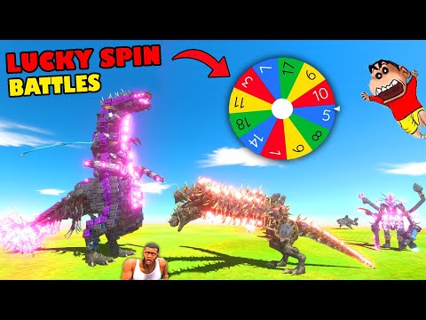 LUCKY MYSTERY SPIN BATTLES with SHINCHAN vs CHOP vs AMAAN-T in Animal Revolt Battle Sim CUSTOM UNITS