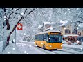 Heavy Snowfall In Interlaken Switzerland ️ Beautiful Swiss Town In Winter ️