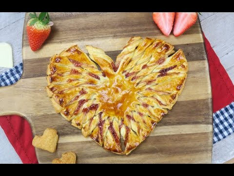 Cuore di pasta sfoglia: ecco il dessert più romantico e goloso che esista!