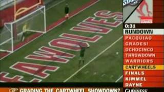 preview picture of video 'Stony Brook Men's Soccer Cartwheels Makes PTI'