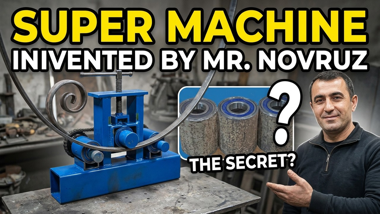 For those who work with decorative iron, a super machine was invented by Mr. Novruz.