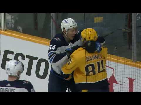 NHL Fight - Jets @ Predators - Stanley vs Jeannot - 20/01/2022