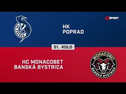 51. kolo: HK Poprad – HC MONACObet Banská Bystrica 4:3 sn (HIGHLIGHTY)