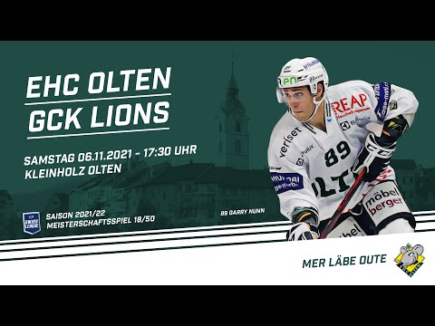 6.11.2021 EHC Olten - GCK Lions 6:1