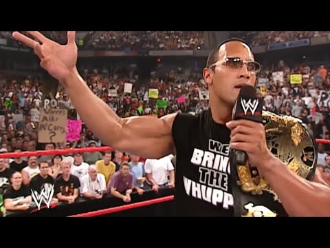 The Rock Gets Interrupted By Latino Heat Eddie Guerrero - Monday Night RAW!