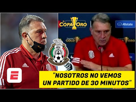 COPA ORO. Se CALENTÓ el Tata Martino con la PRENSA tras sufrida victoria de México vs El Salvador