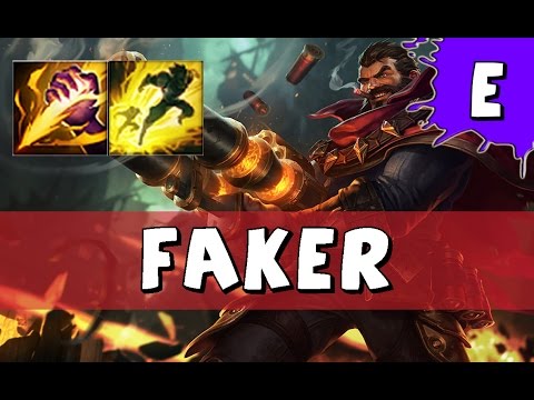 SKT T1 Faker as Graves vs Lee Sin JUNGLE - S6 Challenger SoloQ - League of Legends