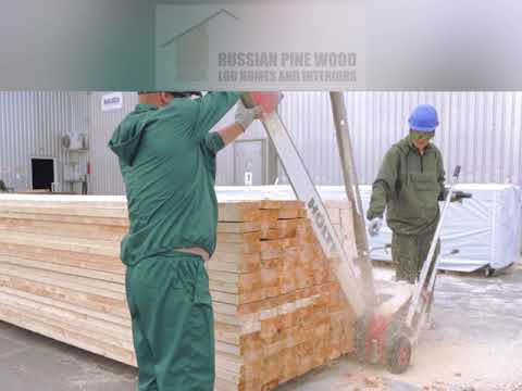 Russian log homes manufacturing plant
