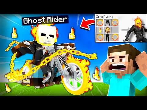 Minecraft, But You Can Craft Ghost Rider...