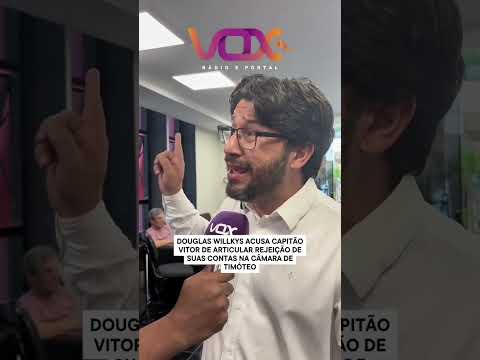 POLÍTICA 🚨 DOUGLAS ACUSA CAPITÃO VITOR DE PRESSÃO NOS BASTIDORES! #Timóteo #Política #VOX97fm