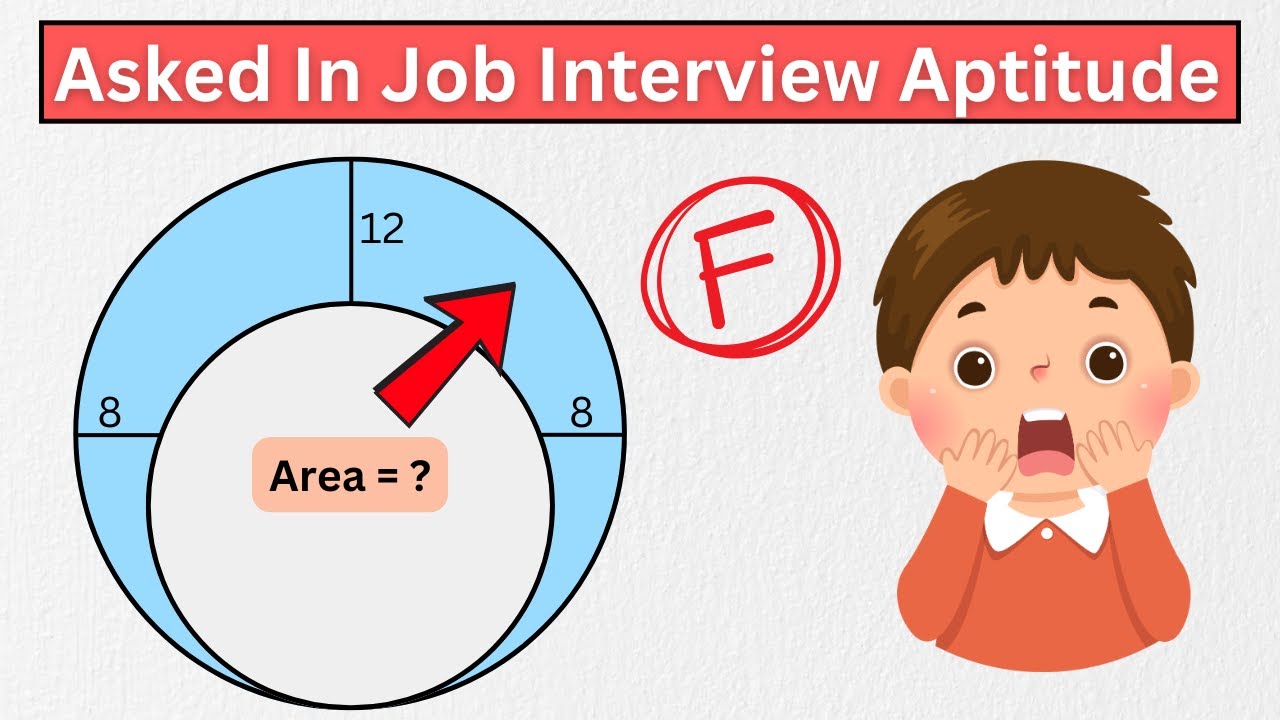 Can You Find the Area of This Blue Shaded Region Asked In Job Interview Aptitude?