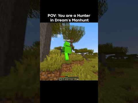 POV: You Are a Hunter In Dream's Manhunts💀#dream #minecraft #daquavis