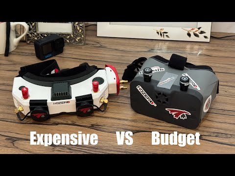 HDZero Goggles vs Emax Transporter 2 HD goggles at a Bando - HappyModel Moblite 7