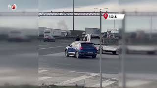 Yolcu Otobüsünün Motor Kısmından Alevler Yükseldi