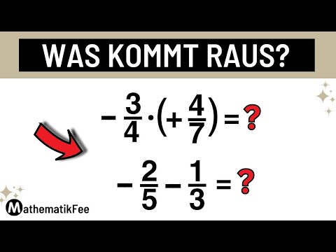 NEGATIVE und POSITIVE BRÜCHE – Rationale Zahlen addieren, subtrahieren, multiplizieren, dividieren