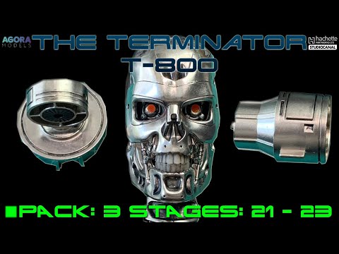 Stavba Terminator T-800 Agora Models - Pack: 3, Stages: 21 - 23 Scale Model