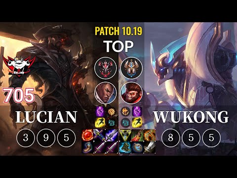 JDG 705 Lucian vs Wukong Top - KR Patch 10.19