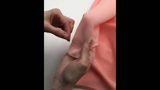 8058-37 Искусственный креп-шёлк цвет Персиковый 120 гр/м2, 150 см на YouTube