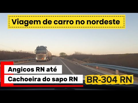 Viagem de carro no nordeste Angicos RN a cachoeira do sapo RN Angicos RN