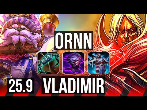 ORNN vs VLADIMIR (TOP) | 7/2/17 | EUW Master | 25.9