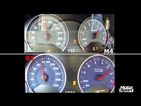 0-200 km/h : BMW M4 VS Alpina B3 Biturbo (Motorsport)